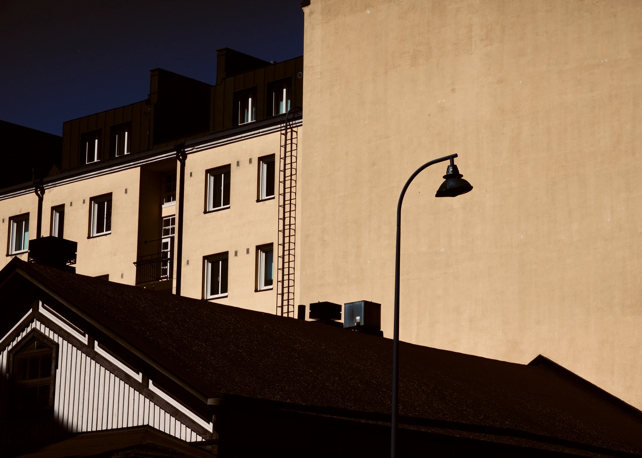 A street lamp in Kotka.